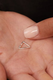 Heliophilia Silver Pendiente de Cartílago en Plata de Ley 925